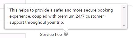 Guest service fees explained